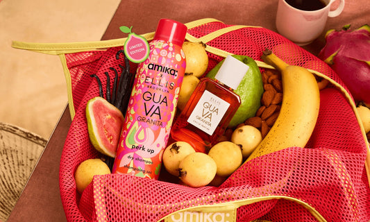 amika x Ellis Brooklyn | limited-edition perkÂ up GUAVA GRANITA dry shampooÂ bundle set