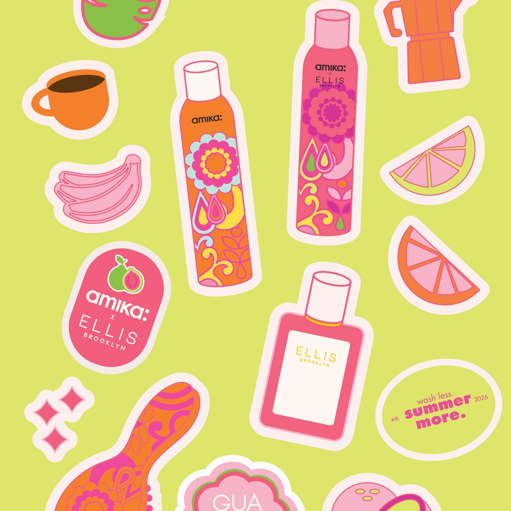 perk up GUAVA GRANITA limited-edition sticker sheet