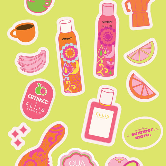 perk up GUAVA GRANITA limited-edition sticker sheet