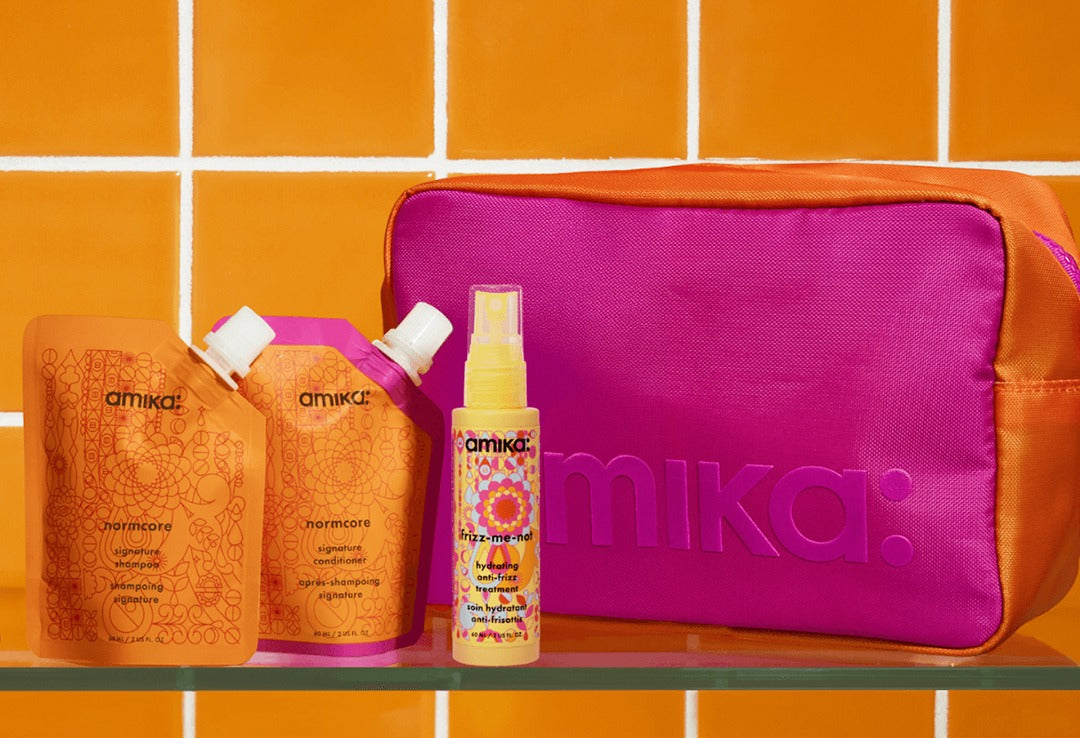 build your travel haircare bundle | travel-size hair products | amika
